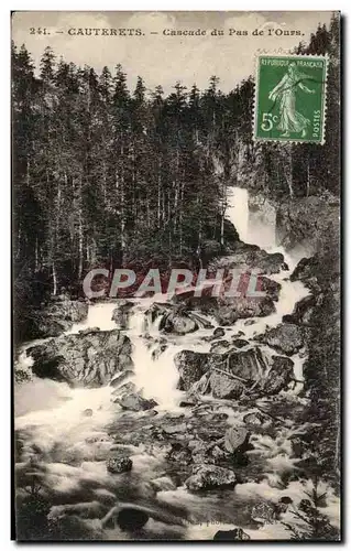 Ansichtskarte AK Cauterets Cascade du pas de I&#39Ours