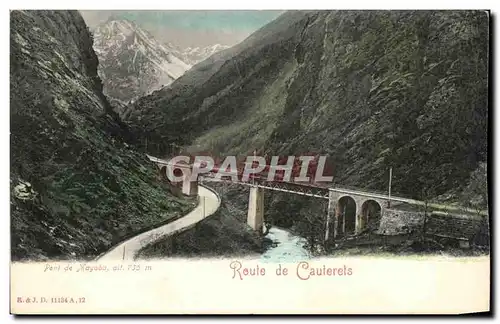 Cartes postales Pont de Majoba ait Route de cauterets