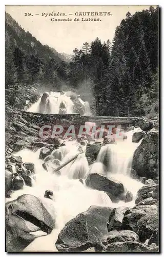 Ansichtskarte AK Pyrenees Cauterets Cascade de Lutour