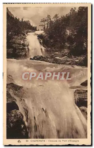 Ansichtskarte AK Cauterets Cascades du Pont d&#39Espagne