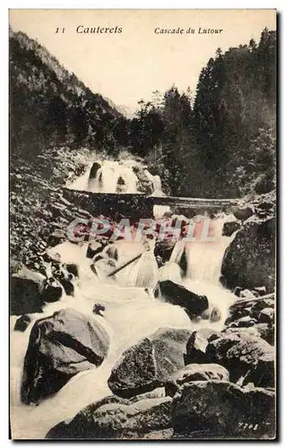 Ansichtskarte AK Cauterets Cascade du Lutour