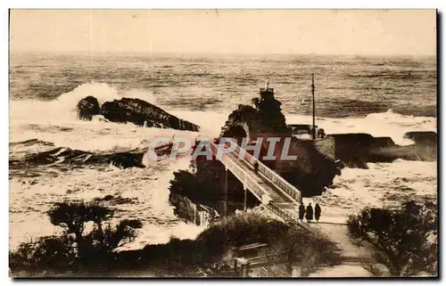 Ansichtskarte AK Biarritz Rochers de la Vierge