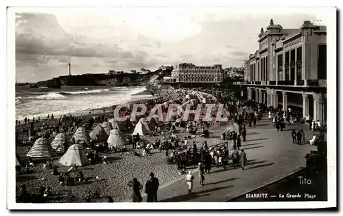 Cartes postales Biarritz la Grande Plage