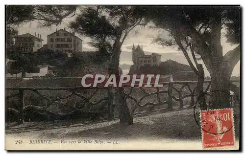 Cartes postales Biarritz Vue Vers la Villa Belza