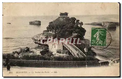 Cartes postales Biarritz Le Rocher du Basta