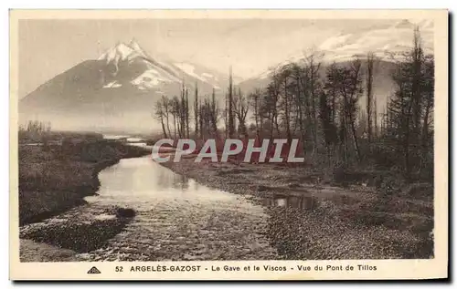 Ansichtskarte AK Argeles Gazost Le Gave et le Viscos Vue du Pont de Tillos