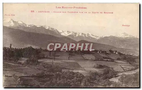 Cartes postales Capvern Chaine Des Pyrenees Vue De La Route Du Bouride