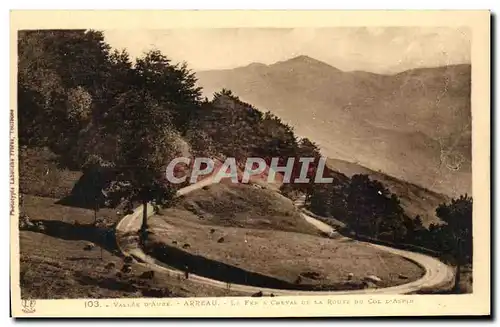 Ansichtskarte AK Vallee D&#39Aure Arreau Le Fra A Cheval De La Route du Col D&#39Aspin