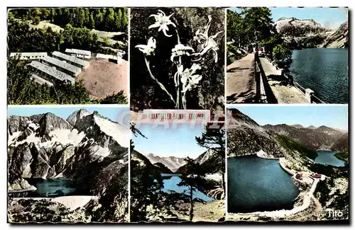 Cartes postales Chantecler Ste Colombe Meyabat par St Lary Vue generale du Centre lac d&#39Oredon Cap de Long