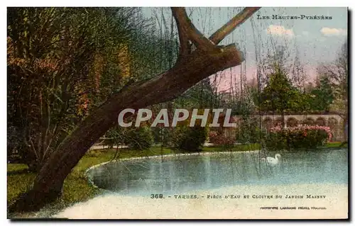 Cartes postales Tarbes Piece d&#39eau et cloitre du jardin Massey Cygne