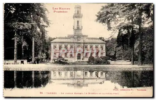 Ansichtskarte AK Les Hautes Pyrenees Tarbes Le Jardin Massey Le Museum Et La Pirce D&#39Eau