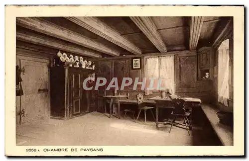 Cartes postales Chambre De Paysans Alsace