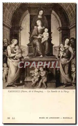 Cartes postales Vannucci La Famille de la Vierge Musee de Longchamp Marseille