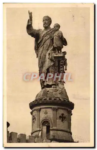 Cartes postales Environs Du Puy Statue St Joseph de Bon Espoir