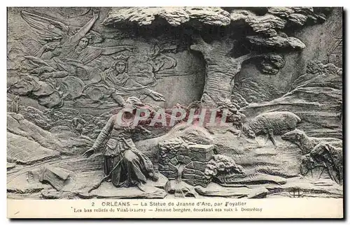 Cartes postales Orleans La Statue De Jeanne d&#39Arc Par Foyatier Les Bas Roliets De Vital Daoray