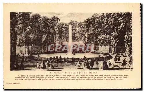 Cartes postales Le Bassin Des Muses Dans Le Jardin De Marly