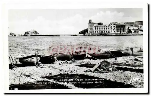 Cartes postales Banyuls sur Mer Monument aux morts sur I&#39Ile Grasse de Fontaule