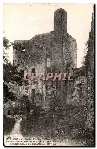 Ansichtskarte AK Clisson Le Chateau Ruines Interieures de la Grosse Tour