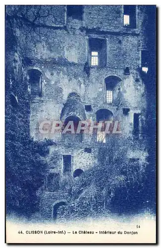 Cartes postales Clisson Le Chateau Interieur du Donjon