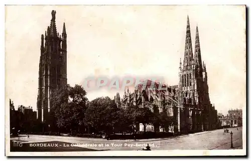 Cartes postales Bordeaux La Cathedrale Et La Tour Pey Berland