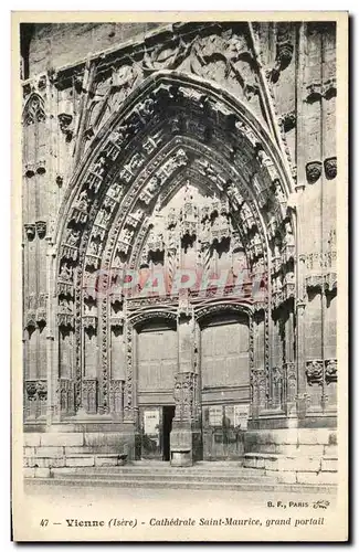 Ansichtskarte AK Vienne Cathedrale Saint Maurice Grand Portail