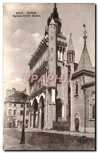 Cartes postales Dijon Eglise Notre Dame