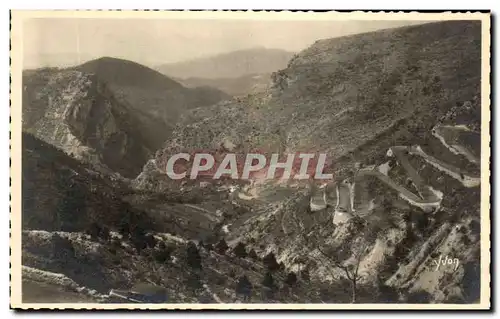 Ansichtskarte AK La Douce France Cote D&#39Azur Les Lacets du Col de Braus Route de Nice a Sospel