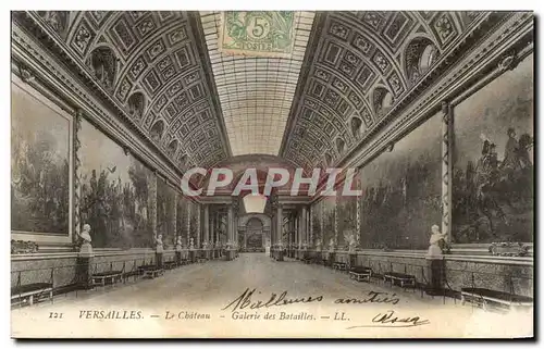 Cartes postales Versailies Le Chateau Galerie des Batailles