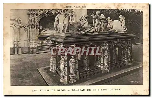 Ansichtskarte AK Ain Eglise De Brou Tombeau De Philibert Le Beau