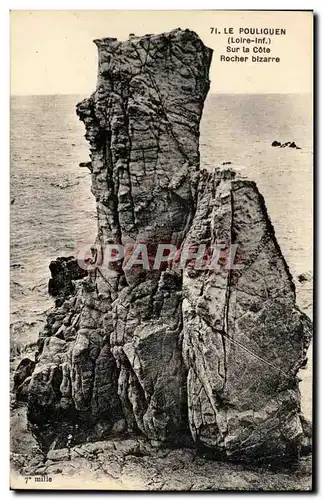 Ansichtskarte AK Le Pouliguen Sur la Cote Gorge entre Rochers bizarre