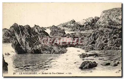 Cartes postales Le Pouliguen Rochers de Pen Chateau