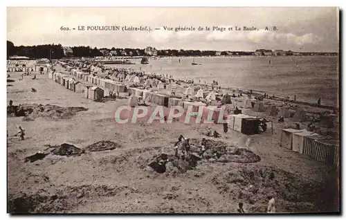 Cartes postales Le Pouliguen Vue Generale de la Plage et la Baule