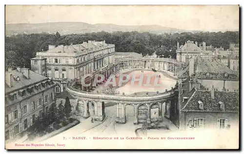 Ansichtskarte AK Nancy Hemicycle De La Carriere Palais Du Gouvernement