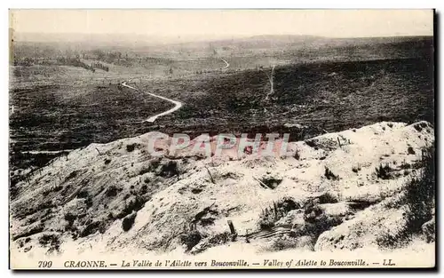 Cartes postales Craonne La Vallee De l&#39Ailette Vers Bouconville Militaria