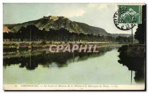 Ansichtskarte AK Cherbourg Le Canal De Retenue De La Divette Et La Montagne Du Roule