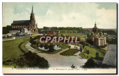 Cartes postales Ensemble De Bon Secours Le Monument De Jeanne d&#39Arc