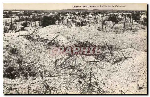 Cartes postales Chemin Des Dames Le Plateau De Californie Militaria