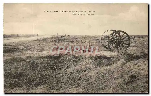 Cartes postales Chemin Des Dames Le Moulin De Laffaux Militaria