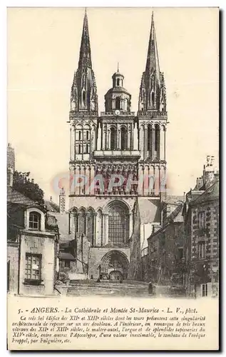 Cartes postales Angers La Cathedrale Et Montee St Maurice