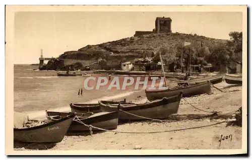 Cartes postales Port Vendres La Plage Des Tamaris Bateaux