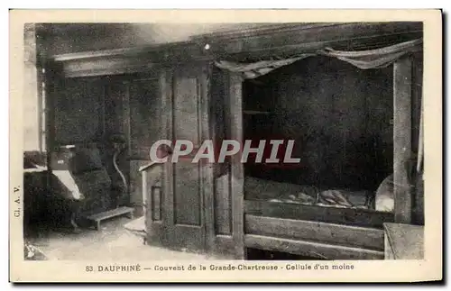 Ansichtskarte AK Dauphine Couvent De La Grande Chartreuse Cellule d&#39Un Moine