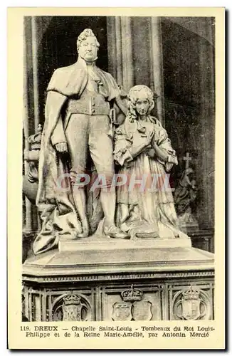 Cartes postales Dreux Chapelle Saint Louis Tombeaux Du Roi Louis phillppe et de la Reine Marie Amelie Antonin me