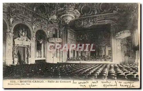 Cartes postales Monte Carlo Salle De Concert