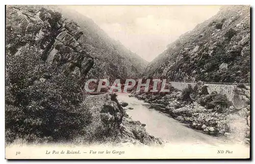 Cartes postales Le Pas De Roland Vue Sur Les Gorges