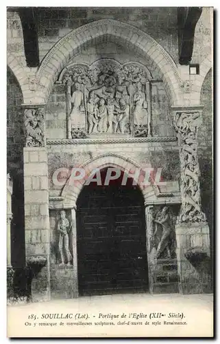 Cartes postales Souillac Portique de I'Eglise