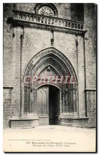 Ansichtskarte AK Beaumont du Perigord Portique de I&#39Eglise