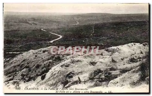 Ansichtskarte AK Craonne La Vallee de I&#39Ailette vers Bouconville Militaria