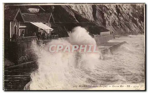 Cartes postales Biarritz Grosse Mer