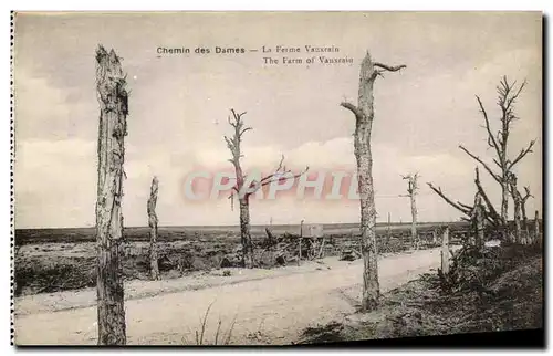 Cartes postales Chemin des Dames La Ferme Vauxrain Militaria