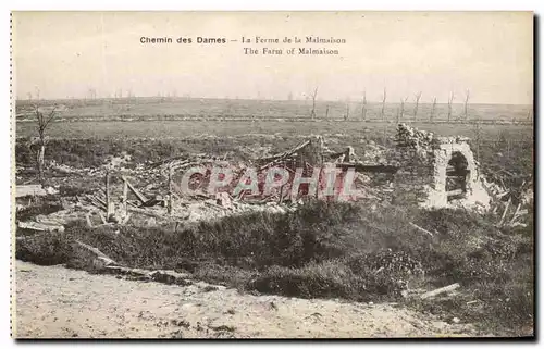 Cartes postales Chemin des Dames La Ferme de la Malmaison Militaria